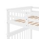 preview thumbnail 11 of 11, Contemporary Design Wood Bunk Bed with Staircase, Sturdy and Durable Frame, Maximized Storage Space, White