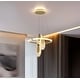 preview thumbnail 1 of 5, 1/2/3-Ring Modern LED Gold Dimmable Ceiling Light Aesthetics Island Pendant Lights 15.75x47.24 inch