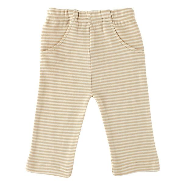 slide 1 of 1, Touched by Nature Baby and Toddler Organic Cotton Pants 1pk, Beige 0-3 Months - Beige