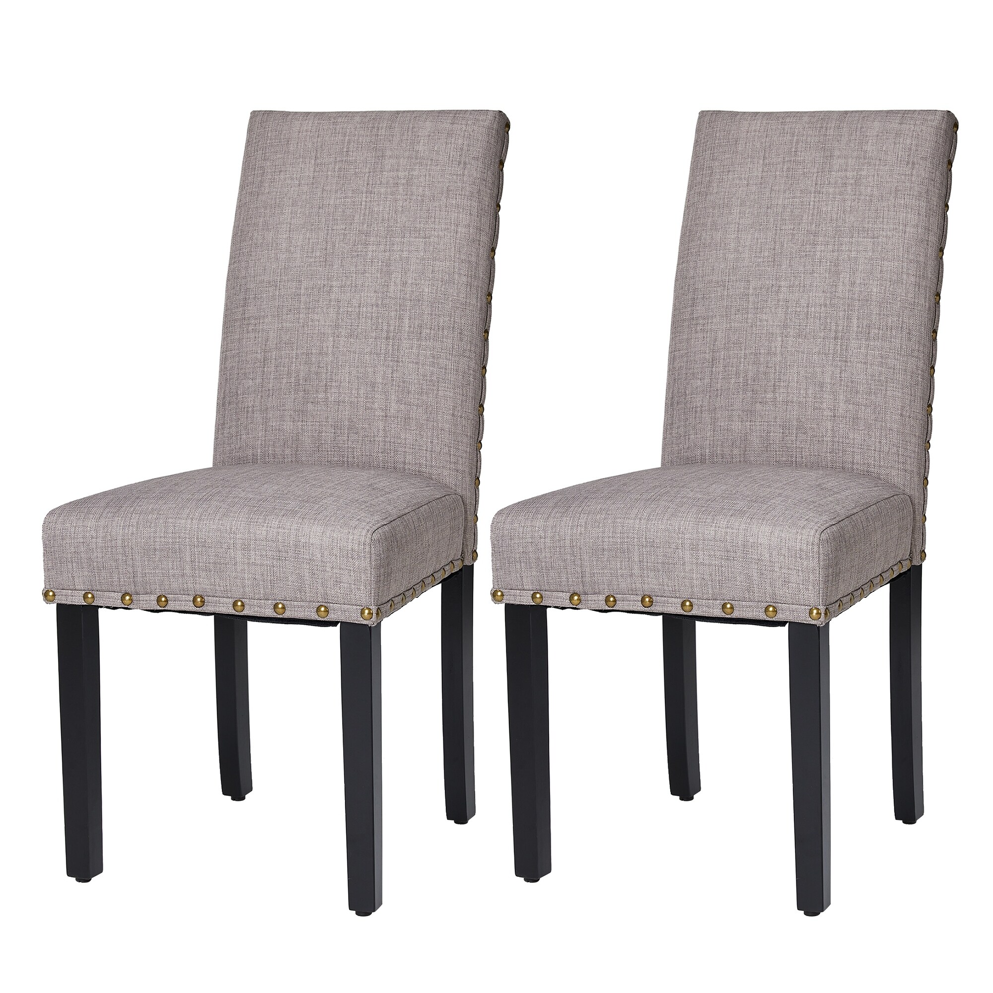 Fabric studded dining chairs 2025