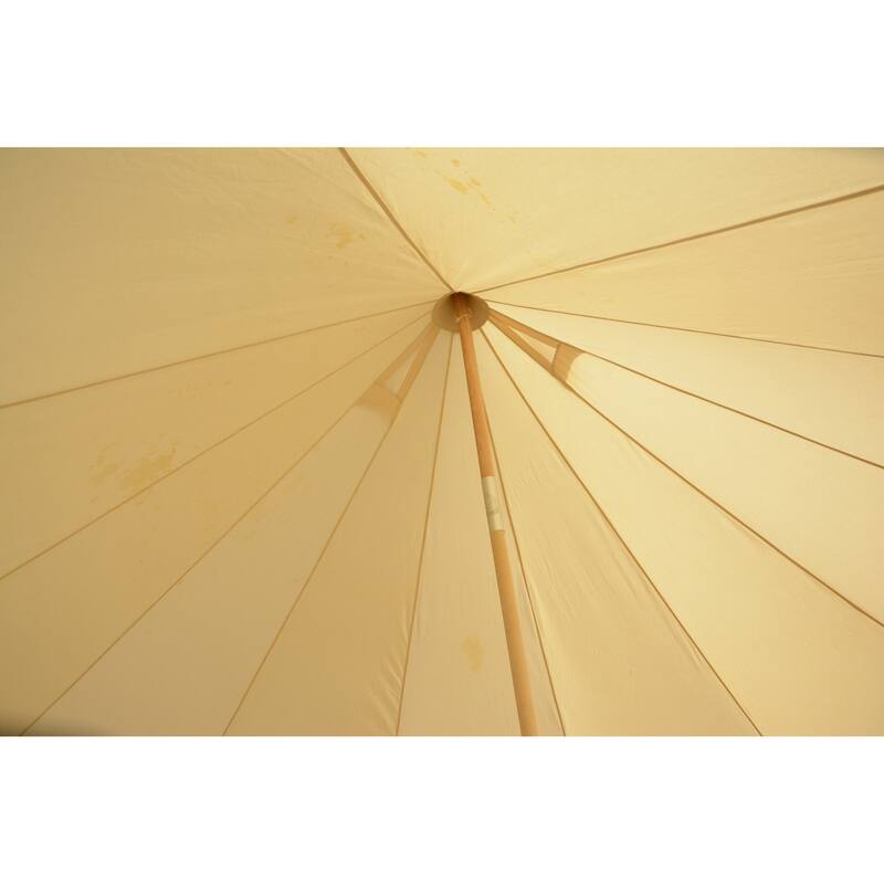 Canvas Tent Bell Tent Glamping, 4 Seasons Yurt Tent for Camping, 4M/5M Cotton Canvas Tent for Family Camping, Outdoor Hunting