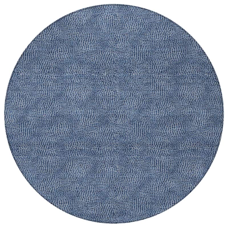 HomeRoots Geometric Transitional Rectangle Outdoor Rug