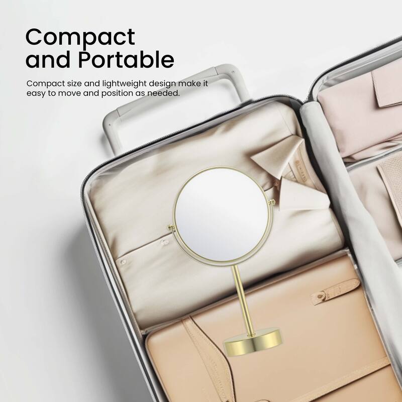 Circular Free Standing Magnifying Make Up Mirror