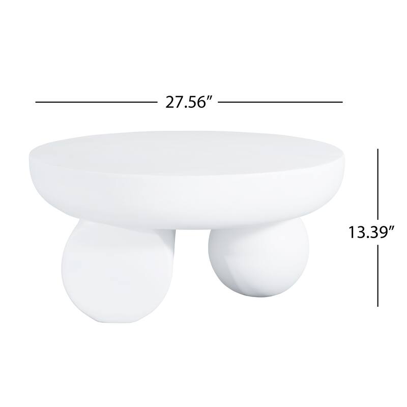 Christopher Knight Home - Obsidian Modern Sculptural Round Coffee Table