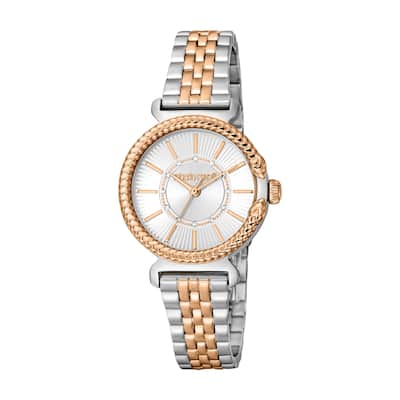 Roberto Cavalli Women RC5L061M0095 Quartz Watch - Two-Tone