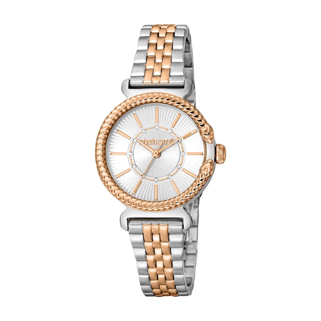 Roberto Cavalli Women RC5L061M0095 Quartz Watch - Two-Tone