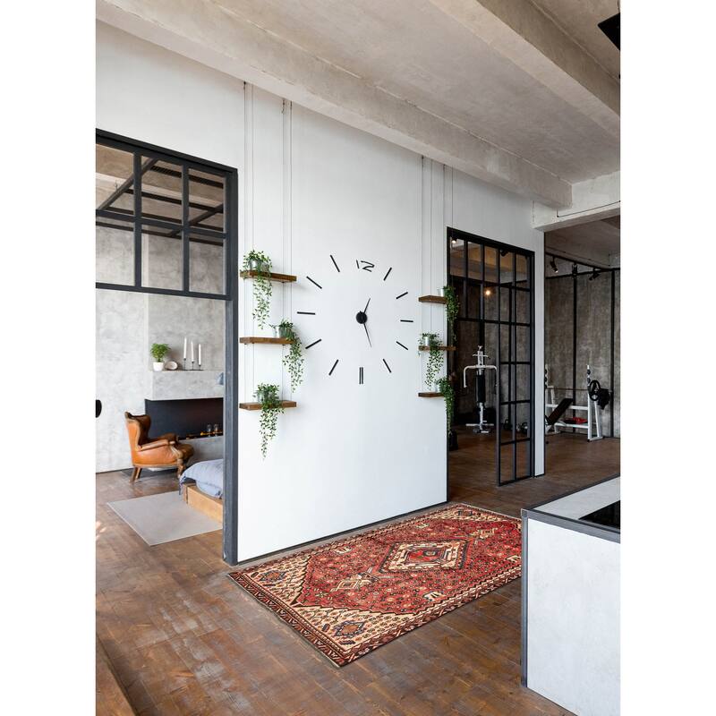 ECARPETGALLERY Hand-knotted Andelz Dark Red Wool Rug - 3'10 x 6'1