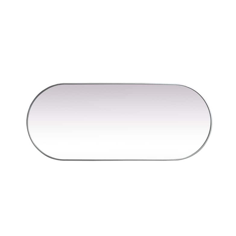 Indigo Home Metal Frame Oval Mirror 30x72 Inch