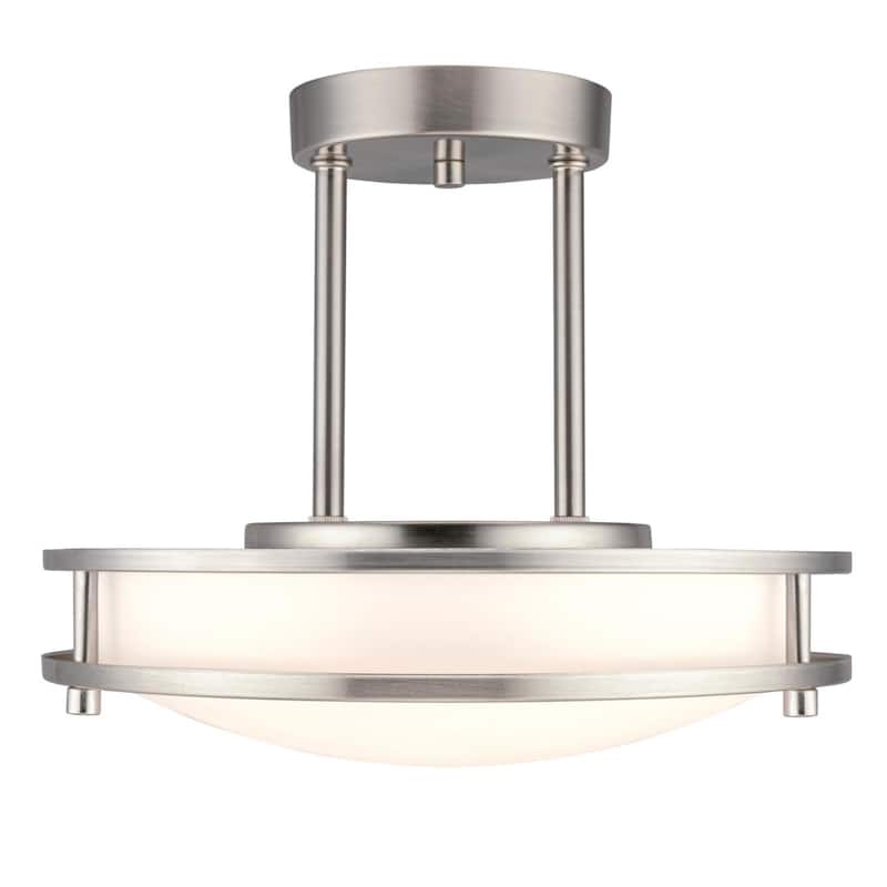 Westinghouse Lauderdale 11-7/8-Inch Dimmable LED Indoor Semi-Flush Mount Ceiling Fixture