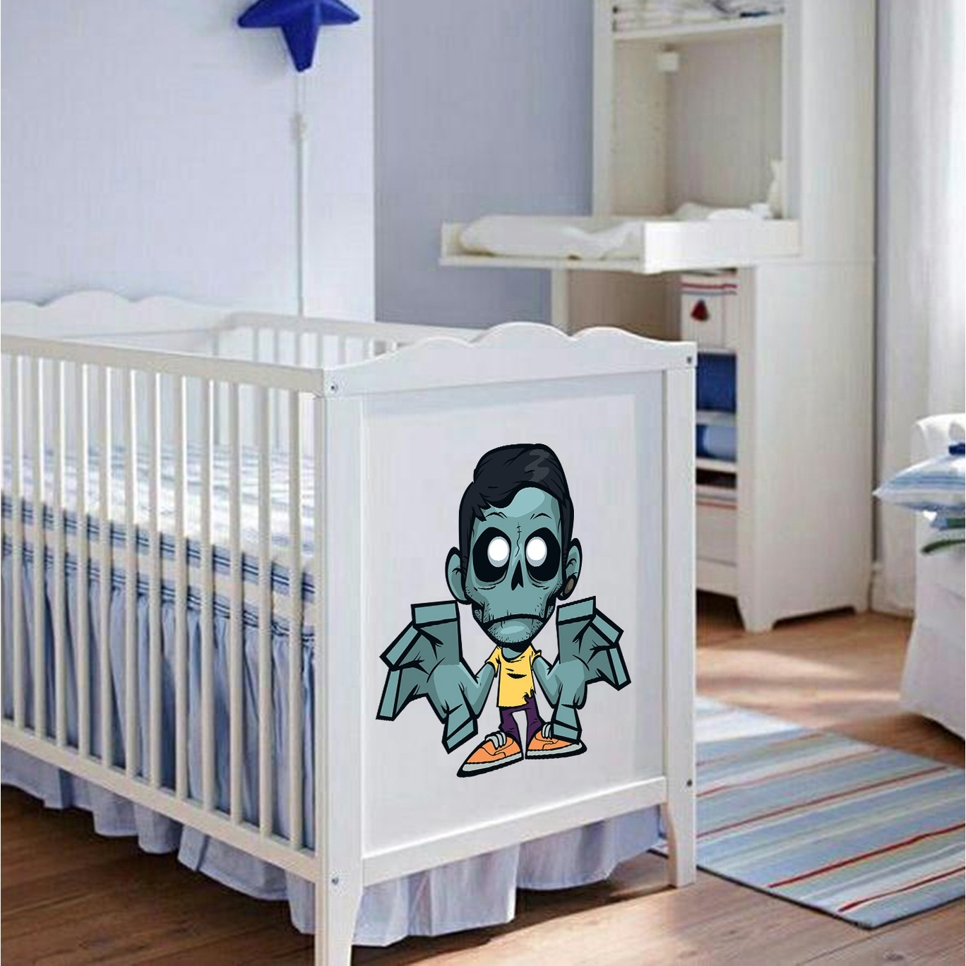 Zombie Boys Room Decal, Zombie Boys Room Sticker, Zombie-image