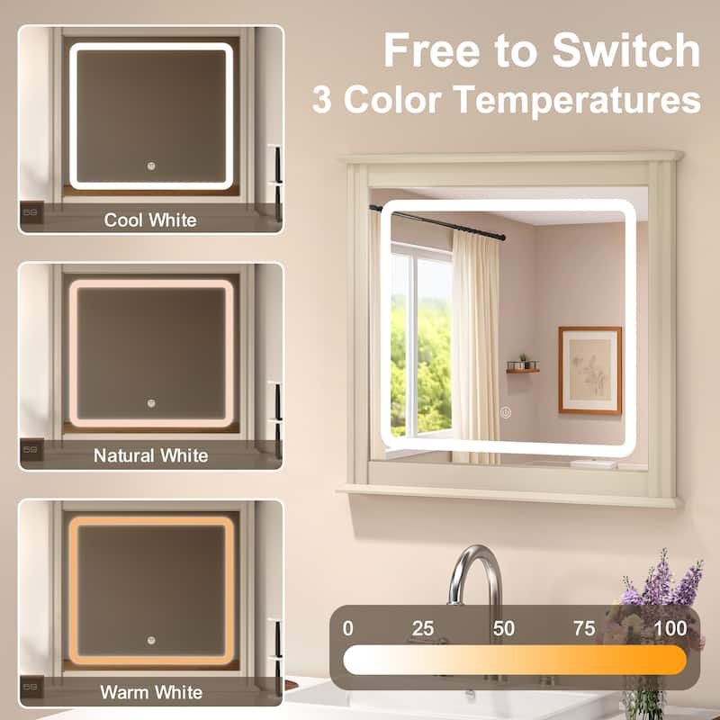 6 Drawer Dresser with Lighted Mirror