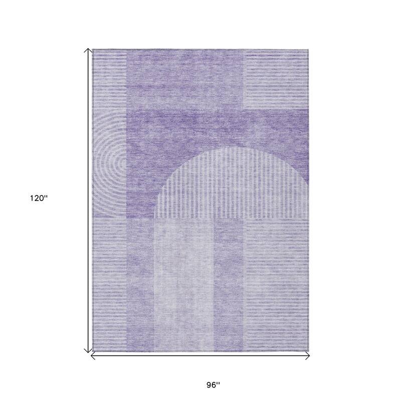 HomeRoots Geometric Transitional Rectangle Outdoor Rug