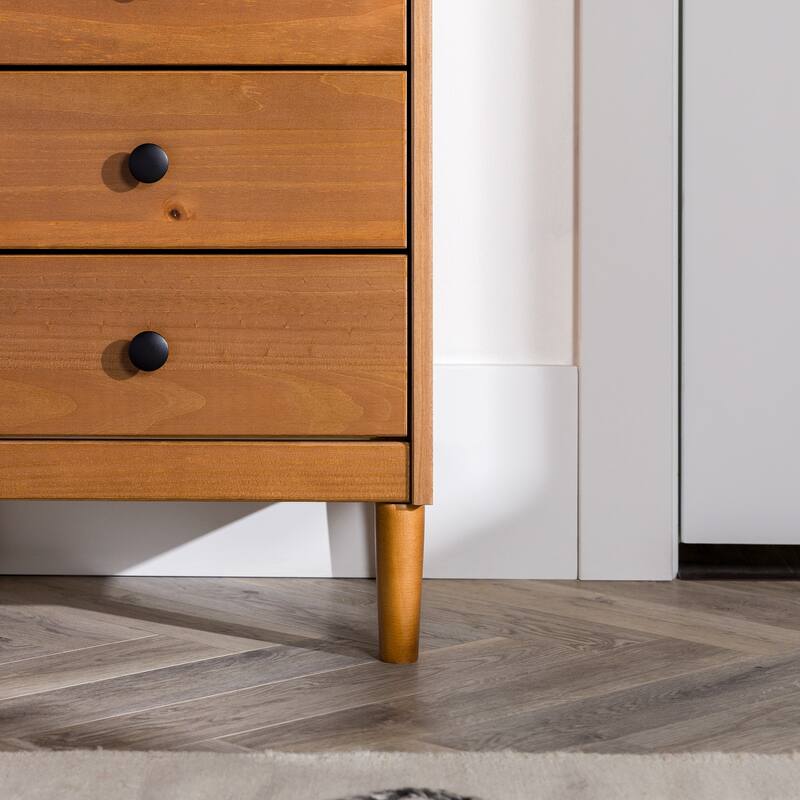 Middlebrook Bullrushes Solid Wood 3-Drawer Nightstand