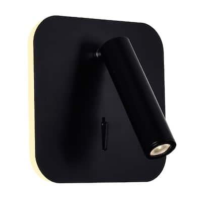 Private I LED Sconce With Matte Black Finish - Matte Black