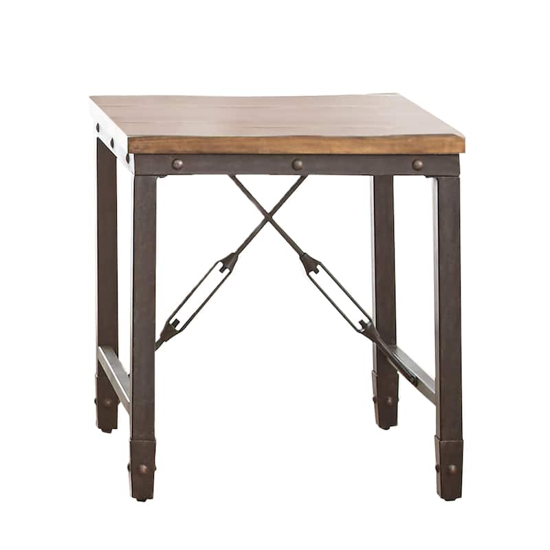 Steve Silver Gatling Natural Industrial End Table