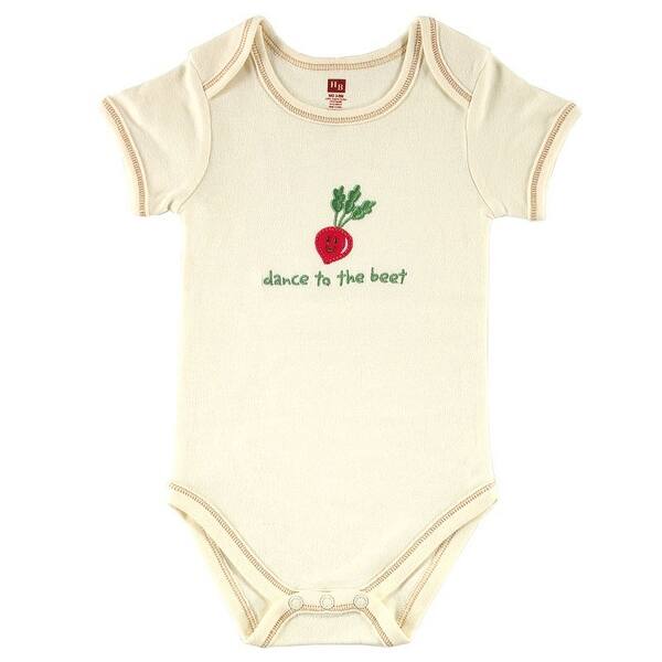 slide 1 of 1, Touched by Nature Baby Unisex Organic Cotton Bodysuits, Beet 0-3 Months - Beet