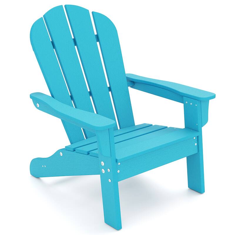 Gymax 2PCS Kid's Adirondack Chair All-Weather HDPE Toddler Lawn Chair