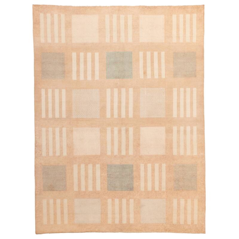ECARPETGALLERY Hand-knotted Peshawar Ziegler Tan Wool Rug - 8'0 x 10'5