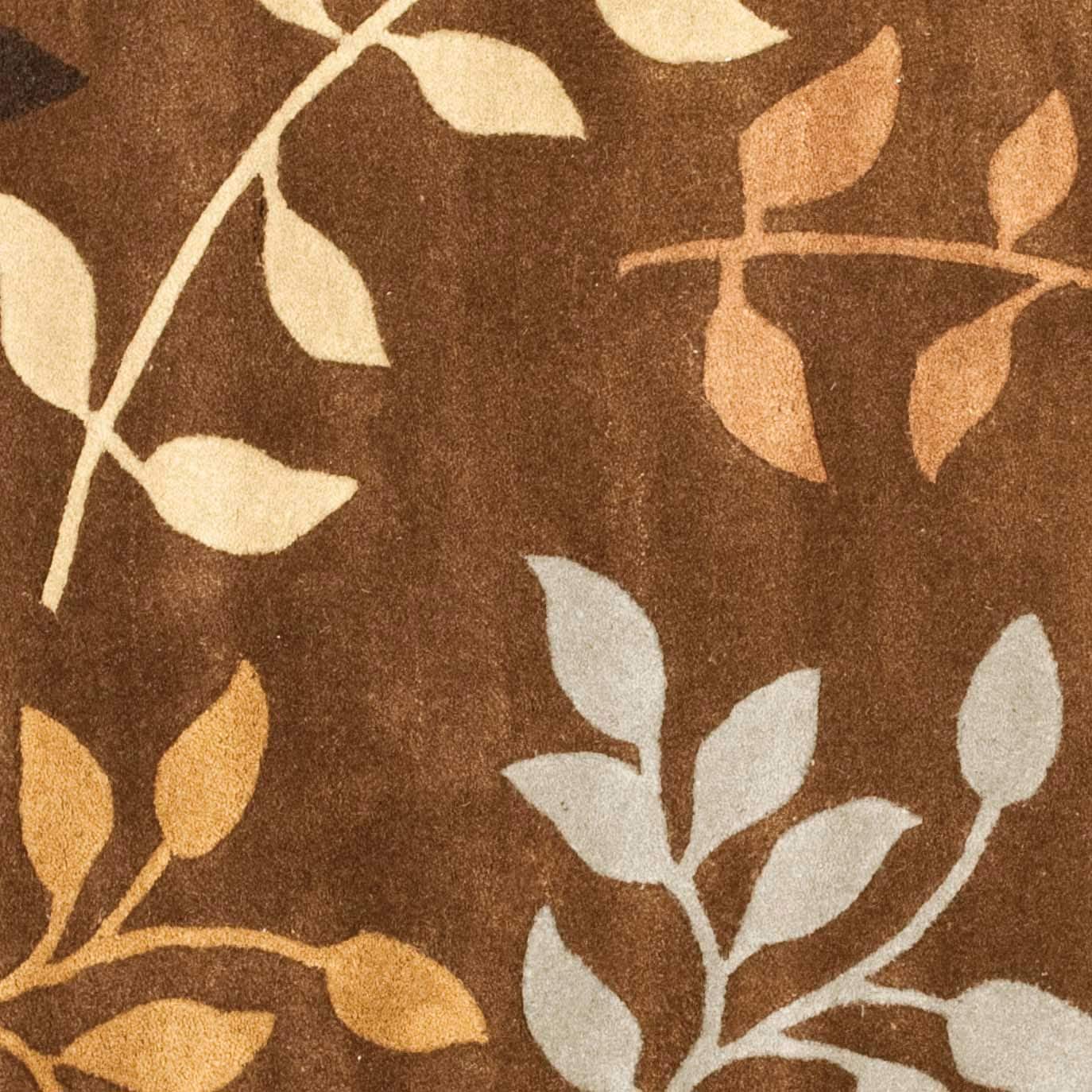 6' x 6' Square Safavieh Soho Collection SOH833A Handmade Premium Wool & Viscose Area Rug Multi Brown 6' x 6' Square Safavieh Soho Collection SOH833A Handmade Premium Wool & Viscose Area Rug Multi Brown