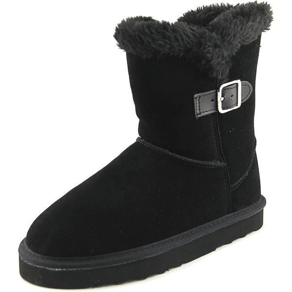 Style & Co Tiny 2 Women Round Toe Suede Black Winter Boot