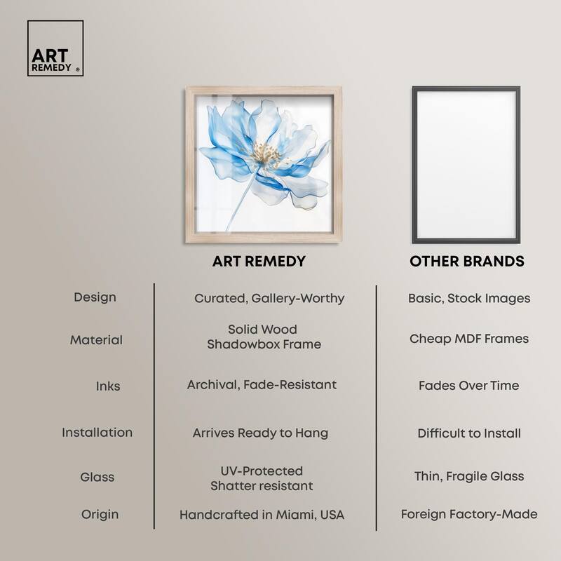 Glacier Ghost Blossom Shadowbox by Art Remedy