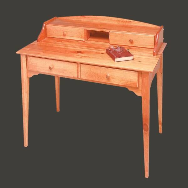 Shop Black Friday Deals On Wood Desk Heirloom Solid Pine Mission Desk For Office Overstock 13301958
