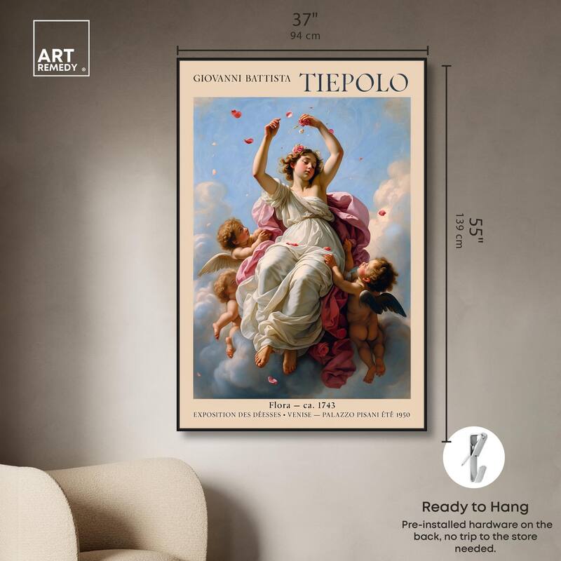Flora in the Venetian Sky Canvas by Art Remedy