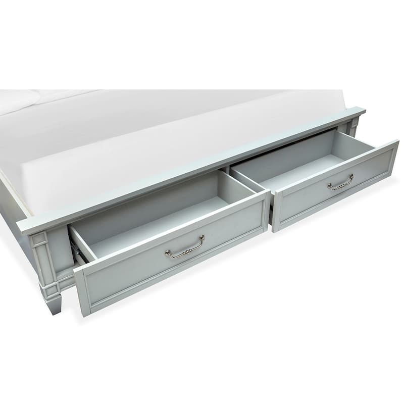 Magnussen Home Glenbrook Pebble Panel Storage Bed