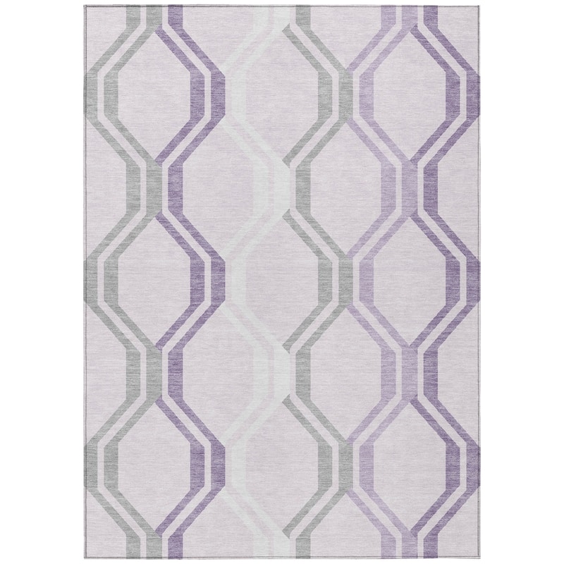 Machine Washable Indoor/ Outdoor Contemporary Dimensions Chantille Rug
