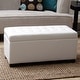 preview thumbnail 20 of 18, Warehouse of Tiffany Malm Storage Bench White