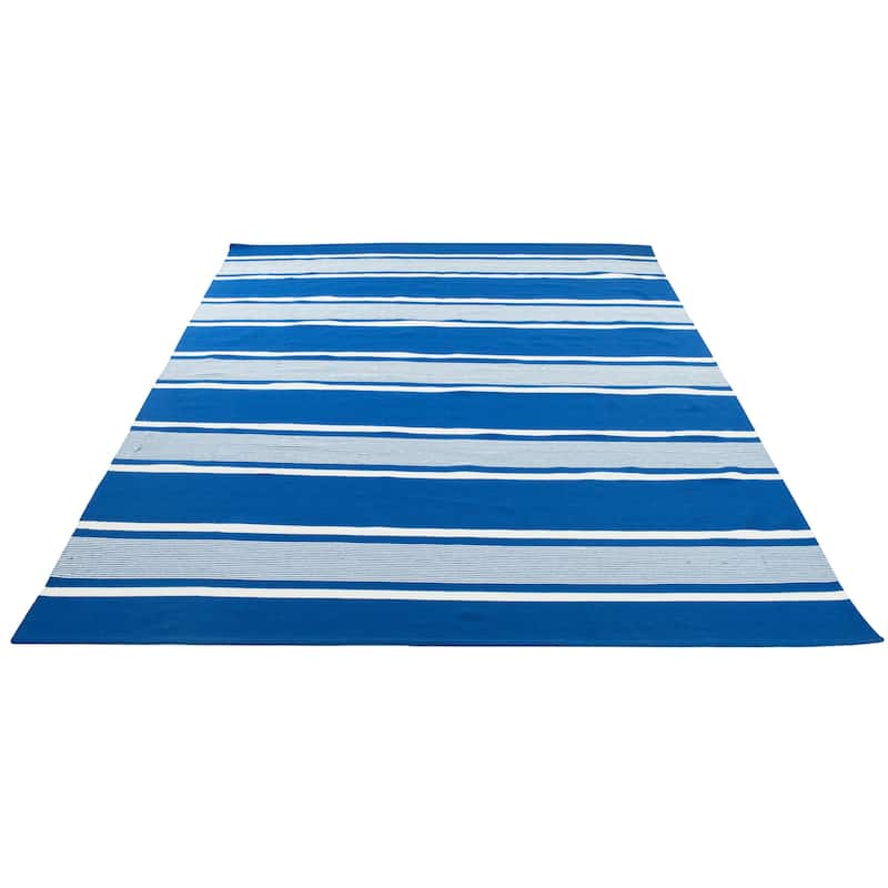 Lauren Ralph Lauren Hanover Stripe Nautical & Coastal Polyester Rug - 5' x 8' - Blue
