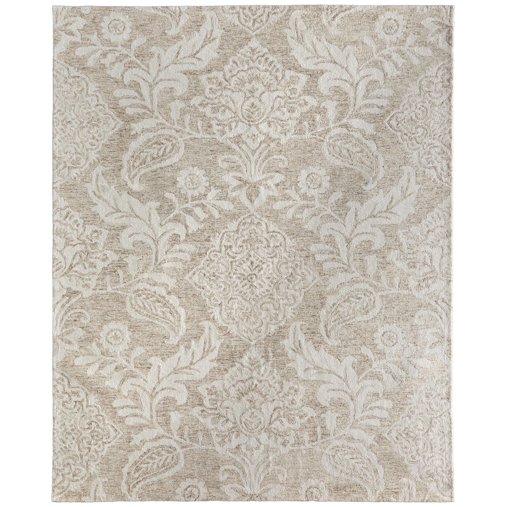 Grand Bazaar Natal Hand Tufted Medallion Transitional Area Rug
