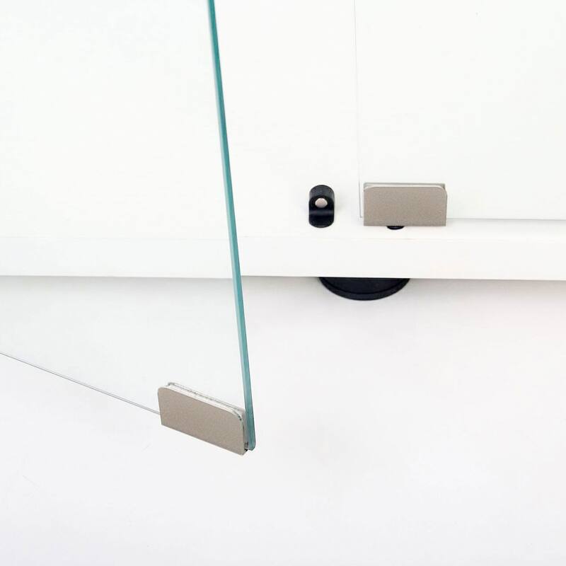 Tempered Glass Display Cabinet,Storage Cabinet,File Cabinet,With Bluetooth Led Light Strip,Lock On The Door