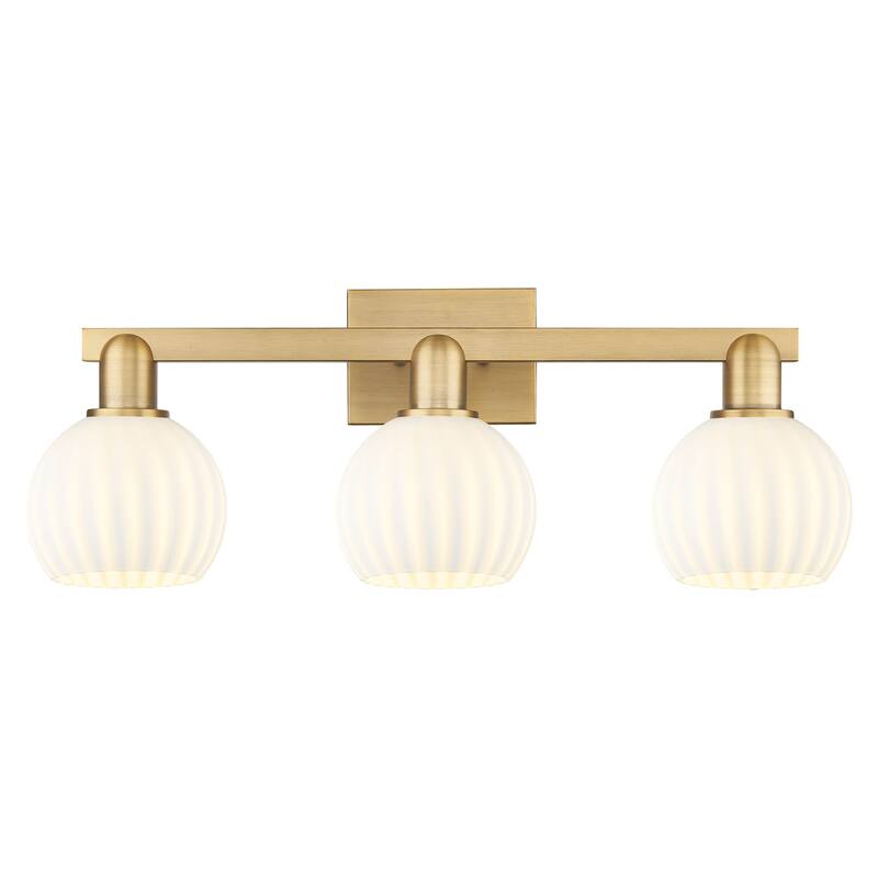 Innovations Lighting 716-3W-10-25 White Venetian Vanity White Venetian - Brushed Brass / White Venetian