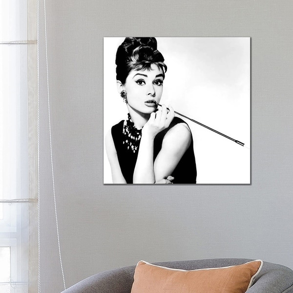 did audrey hepburn smoke cigarettes iCanvas 'Audrey Hepburn Smoking' by Radio Days Canvas Print - Bed Bath &  Beyond