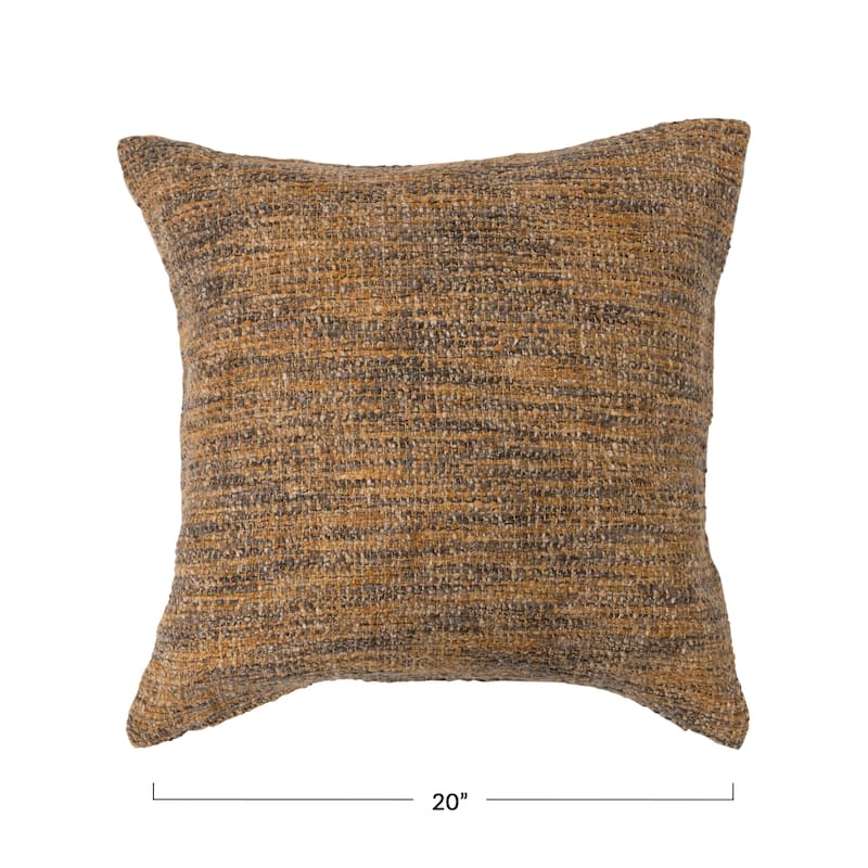 Mélange Cotton Blend Bouclé Pillow