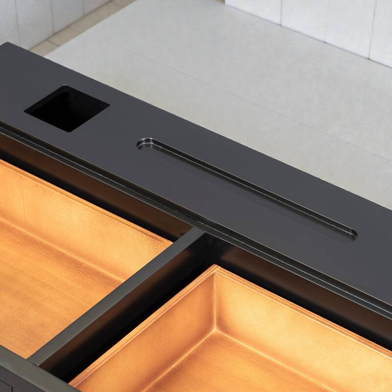 47'' Floating Vanity Shelf with Drawer, Wall-Mounted Makeup Desk, Space-Saving Floating Table for Bedroom & Bathroom