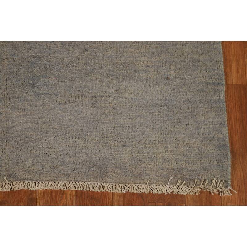 Hand Knotted Oriental 100% Wool Carpet Modern Modern Multi-Colored Gabbeh Area Rug - 4' 11'' X 3' 4''