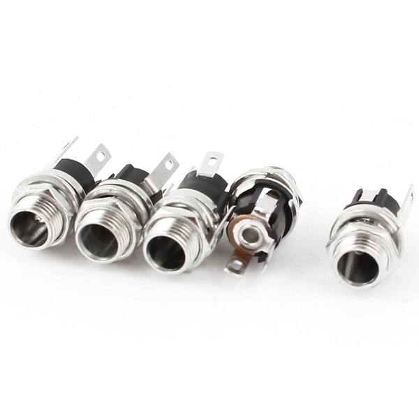 5pcs 5 5mm X 2 1mm Dc Power Jack Socket Metal Panel Mount Connector Overstock 25523889