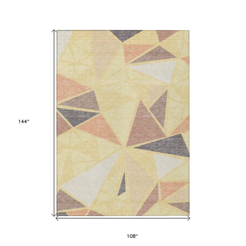 HomeRoots Geometric Transitional Rectangle Outdoor Rug