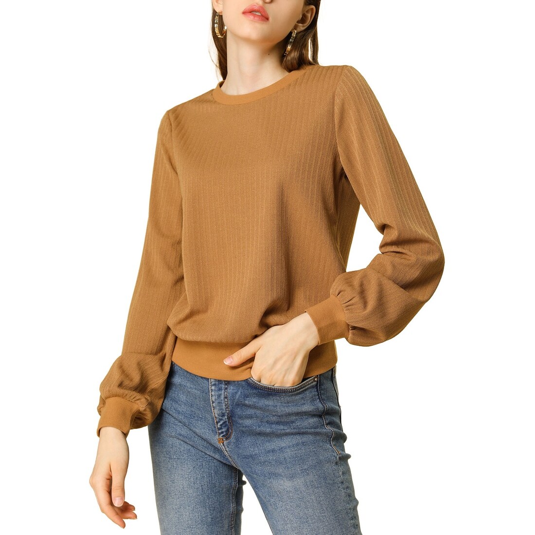 womens crew neck sweater