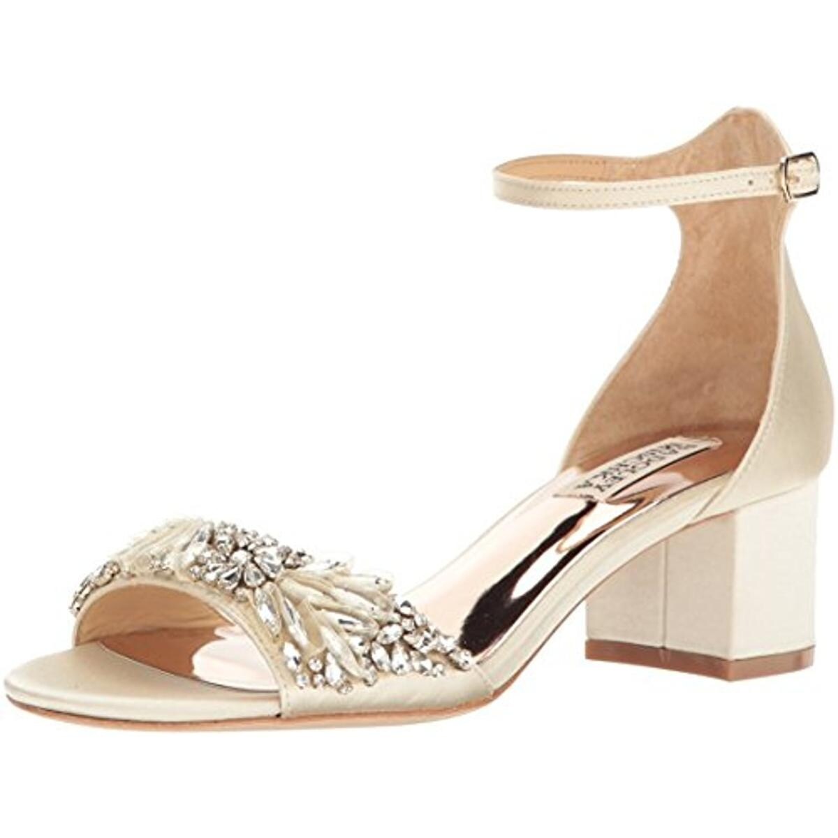 badgley mischka jeweled heel