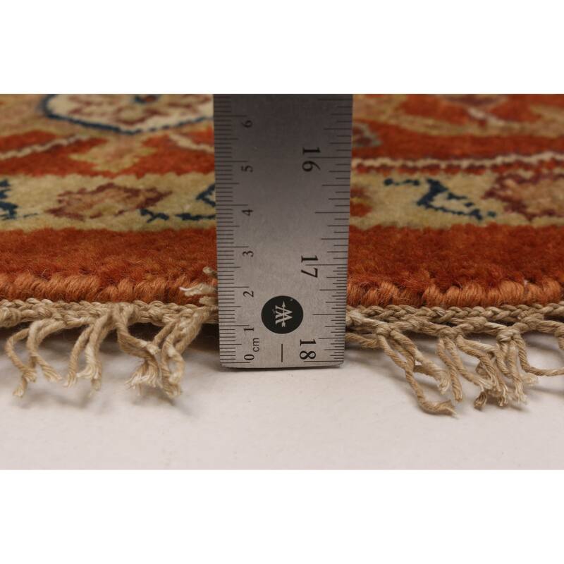 ECARPETGALLERY Hand-knotted Jules Sultane Dark Copper Wool Rug - 8'0 x 8'0