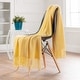 preview thumbnail 23 of 59, Chanasya Textured Knit Acrylic Throw Blanket With Tassels