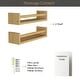preview thumbnail 29 of 27, Wallniture Elba Wall Mounted Kids Shelves Nursery Storage Toy Organizer Wood Bookshelf, Set of 2