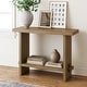 preview thumbnail 1 of 33, Nathan James Virgo Farmhouse 2-Tier Console Table in Wire-Brushed Wood Finish