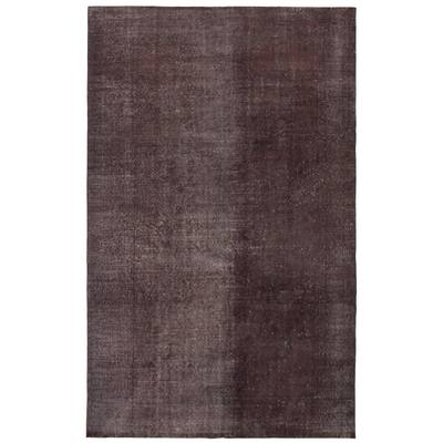 ECARPETGALLERY Hand-knotted Color Transition Black Wool Rug - 6'6 x 10'2