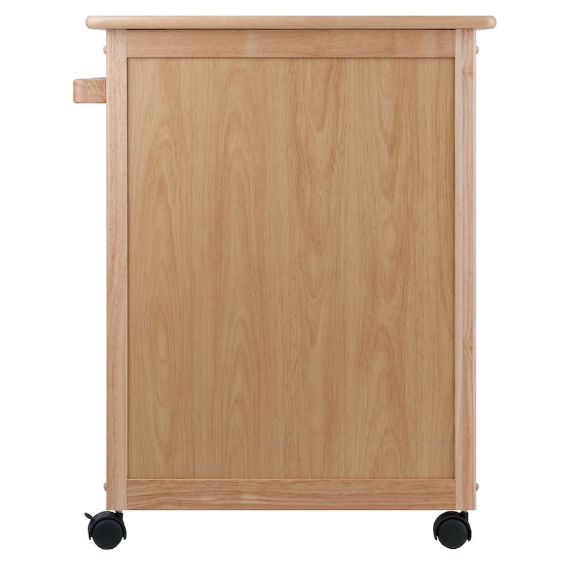 Hackett Kitchen Cart, Natural - 26.9 x 18.2 x 34.3 inches