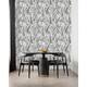 Black and White Palm Leaves Wallpaper Peel and Stick and Prepasted ...