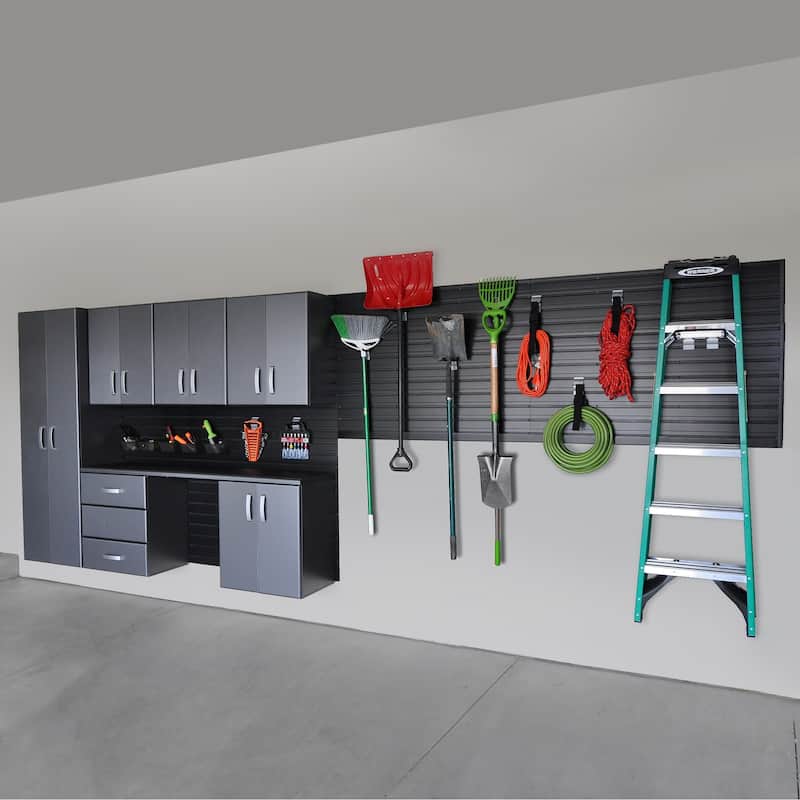 Flow Wall 24 Piece PVC Indoor Deluxe Cabinet Storage Set